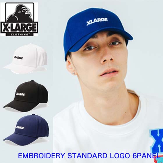 エクストララージ キャップ EMBROIDERY STANDARD LOGO 6PANEL CAP 帽子 メンズ XLARGE 01201005