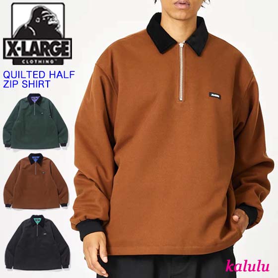 楽天市場】xlarge ハーフジップ(柄無地)(メンズファッション 楽天市場】xlarge ハーフジップ(柄無地)(メンズファッション