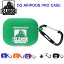 エクストララージ エアーポッズ プロ OG AIRPODS PRO CASE 第1世代 ワイヤレスイヤホン ケース ヘッドホンケース イヤホンケース ロゴ カラビナ スマホ 音楽 通勤 通学 プレゼント XLARGE 101241054004