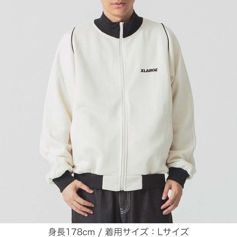 エクストララージ ジャケット XLARGE OG TRACK JACKET トラックジャケット アウター ジャンバー ジャージ 長袖 上着 ブルゾン ファスナー ジャージ OGロゴ 刺繍 メンズ 男子 ブランド ストリート 101243021005