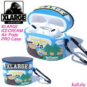 XLARGE エクストララージ エアーポッズ プロ XLARGE ICECREAM Air Pods PRO Case 第1世代 第2世代 ワイヤレスイヤホン ...