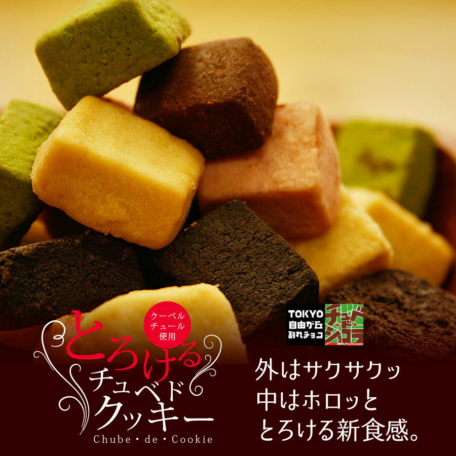 チュべ・ド・クッキー チュベ・ド・ショコラのチョコレートをたっぷりと練りこんだクッキーはホロホロッととろける食感♪　クッキー　チョコレート　クーベルチュール　訳あり　大容量の商品画像