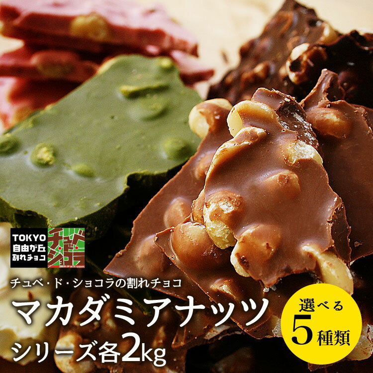 【割れチョコマカダミアナッツシリーズ　2kg】東京 自由が丘
