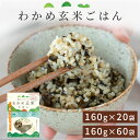 腸がよろこぶ わかめ玄米ごはん 60袋 20袋 発芽玄米 玄米 パック セット お得 大容量 主食 米 健康 ご飯 時短 簡単調理 美味しい わかめ 三陸産 栄...