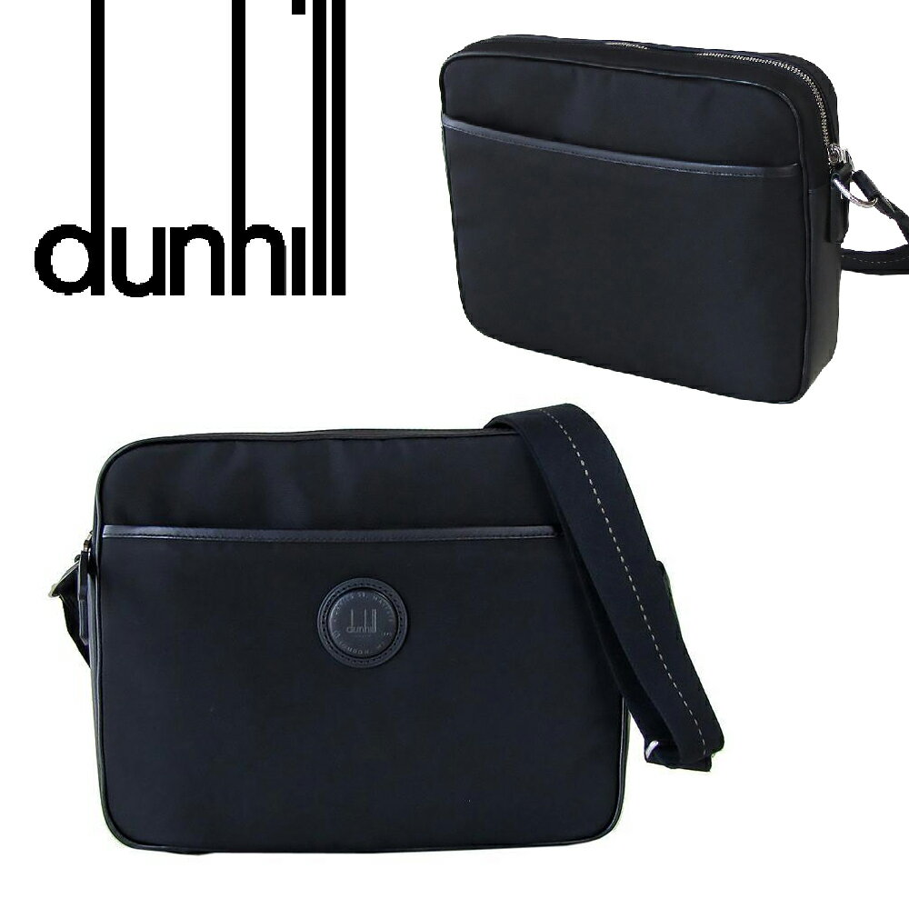 ショルダーバッグ ダンヒル Dunhill GUARDSMAN ガーズマン ショルダーバッグ メンズ ブラック L3WG66A 海外輸入品