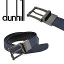 ダンヒル Dunhill メンズ ネイビー/ブラック ベルト HPP205N42 海外輸入品