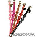 【犬 首輪】フラワーモチーフ首輪