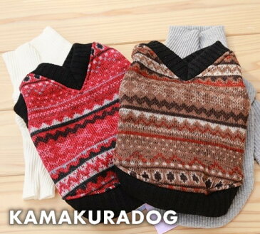 【鎌倉DOG】【犬の服】【ドッグウェア】ウィンターベスト