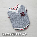 【8/1(金)限定!全品ポイント2倍!】【犬 服 ニット】Mワッペンニット 鎌倉DOG トップス 人気 ( 犬の服 犬服 小型犬 セーター トイプー ダックス ...