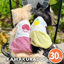 【犬の服】アップル&レモンチェックワンピース