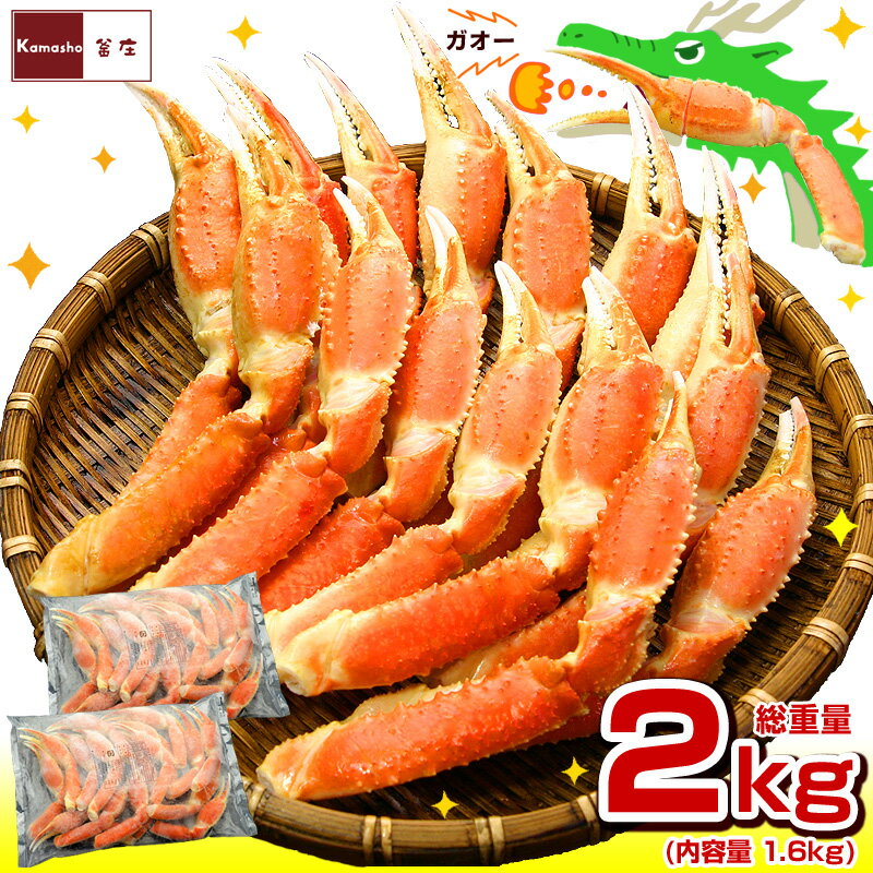 ズワイガニ ボイル カニ 【 ボイルズワイガニ ドラゴンスリット 総重量 1kg 内容量800g ×2袋 】 父の日プレゼント 60代 父の日 食べ物 ..