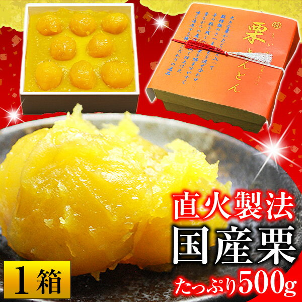 他の商品と同梱OK 栗きんとん 【金時芋あんの 大粒 国産 栗きんとん 500g 1箱 特選品 】 くりきんとん 栗スイーツ 和菓子 冷凍 お歳暮 御歳暮 2025 お歳暮ギフト 惣菜 ギフト 冬ギフト お年賀 年末年始 お正月 お取り寄せ おせち料理 お節料理 P