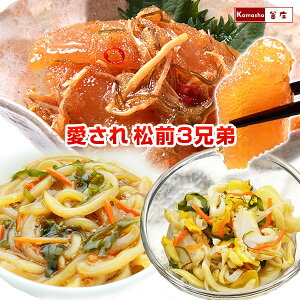 松前漬け 函館竹田 竹田食品 【 松前漬 愛され3兄弟セット 】 数の子コロコロ いかさし松前 つぶさし松前 各1パック【包装のご指示がない場合バラでお届け】 北海道 おつまみ バレンタイン チョコ以外 誕生日 ギフト お祝い お礼 プレゼント 送料無料 海鮮 グルメ お惣菜