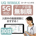 【レンタル】 5G wifi ルーター レンタル 30日 無制限 入院 国内 契約不要 旅行 一時帰 ...