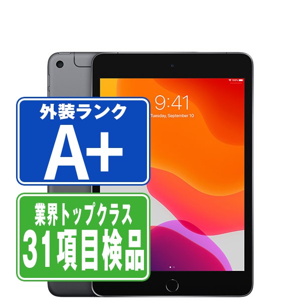 【中古】 iPad mini5 Wi-Fi+Cellular 64GB スペースグレイ A2124 2019年 ほぼ新品 SIMフリー 本体 ipadmini5 ipadmini第5世代 タブレットアイパッド アップル apple 【あす楽】 【保証あり】 【送料無料】 ipdm5mtm382