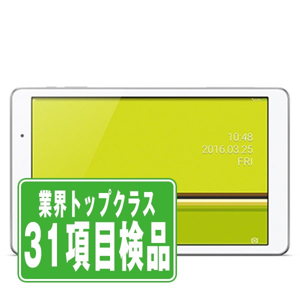 【中古】 HWT31 Qua tab 02 パウダーホワイト SIMフリー 本体 au タブレット ファーウェイ 【あす楽】 【保証あり】 【送料無料】 hwt31w7mtm