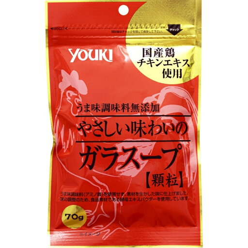 ユウキ食品 やさしい味わいのガラスープ 70g 30袋 ユウキ食品 やさしい味わいのガラスープ 70g 30袋