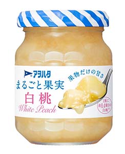 【アヲハタ】まるごと果実 白桃 125g