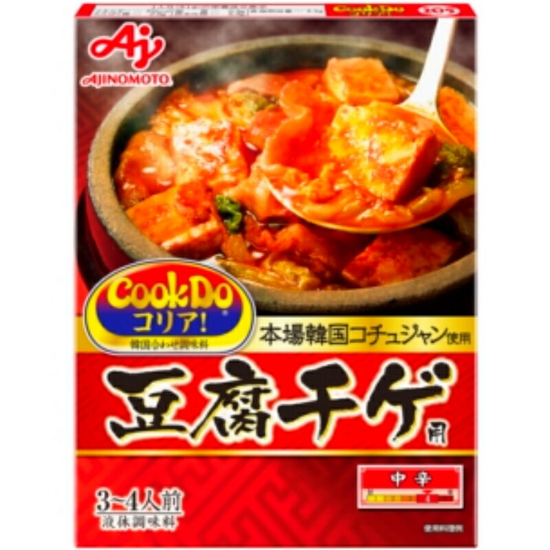 「Cook Do コリア！」-クックドゥ（韓国合わせ調味料）豆腐チゲ用 180g×40個