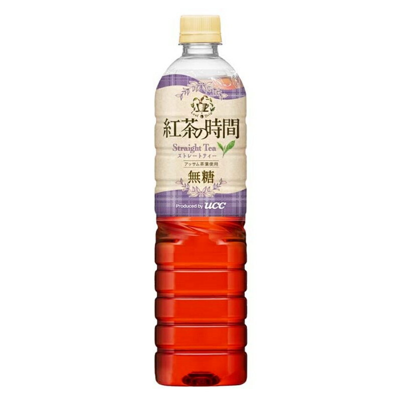 UCC 紅茶の時間 ストレートティー 無糖 PET900ml 12本