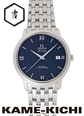 オメガ デ・ビル 腕時計（メンズ） オメガ　デ・ヴィル プレステージ コーアクシャル　Ref.424.10.37.20.03.001　新品　ブルー　（OMEGA　De Ville Prestige Co-Axial）