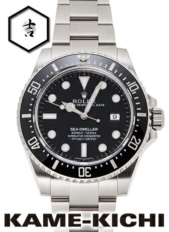 【中古】ロレックス　3年保証　シードゥエラー4000　Ref.116600　ブラック　（ROLEX　Sea Dweller4000）