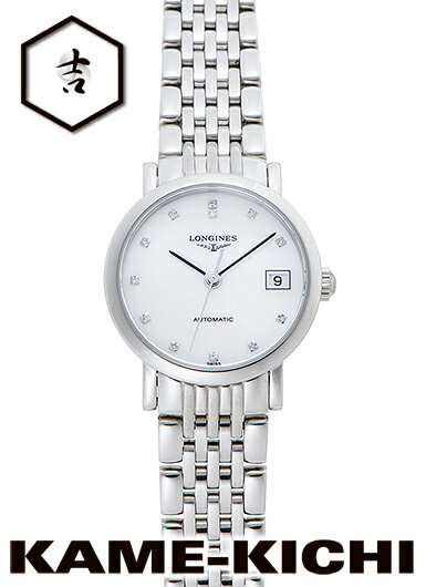 ロンジン　エレガント コレクション　Ref.L4.309.4.87.6　新品　ホワイト　（LONGINES　Elegant CollectIon）