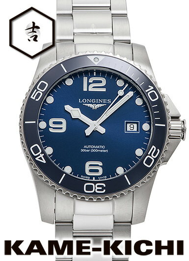 ロンジン 腕時計（メンズ） ロンジン　ハイドロ コンクエスト　Ref.L3.781.4.96.6　新品　ブルー　（LONGINES　Hydro Conquest）【楽ギフ_包装】