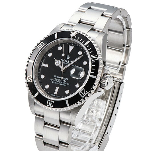 【中古】ロレックス　3年保証　サブマリーナ デイト　Ref.16610　ブラック　（ROLEX　Submariner Date）【楽ギフ_包装】