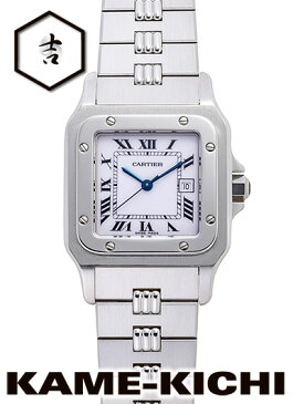 【中古】カルティエ　サントス ガルベ LM　Ref.2960　ホワイト　（CARTIER　Santos Galbee LM）【楽ギフ_包装】