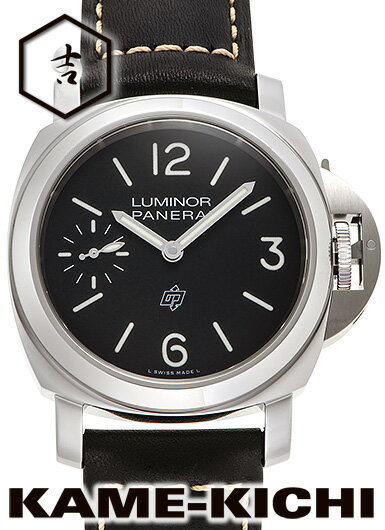ルミノール 腕時計（メンズ） パネライ　ルミノール ロゴ 3デイズ　Ref.PAM01084　新品　ブラック　（PANERAI　Luminor Marina Logo Acciaio）【楽ギフ_包装】