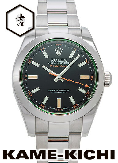 【中古】ロレックス 3年保証 ミルガウス Ref.116400GV ブラック （ROLEX Milgauss）【楽ギフ_包装】