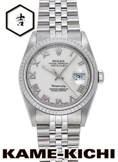 【中古】ロレックス　3年保証　デイトジャスト　Ref.16220　アイボリー　（ROLEX　Datejust）