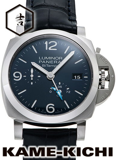 ルミノール 腕時計（メンズ） パネライ　ルミノール ビテンポ　Ref.PAM01361　新品　ブルー　（PANERAI　Luminor BiTempo）【楽ギフ_包装】