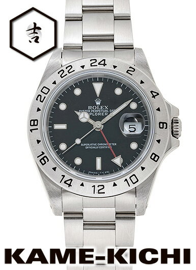 【中古】ロレックス　3年保証　エクスプローラーII　Ref.16570　ブラック　（ROLEX　ExplorerII）【楽ギフ_包装】