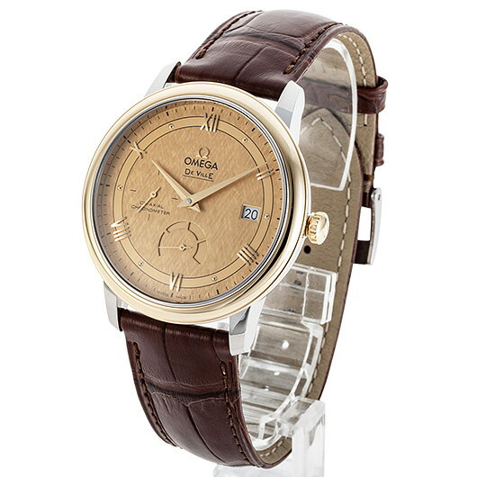 オメガ　デ・ヴィル プレステージ コーアクシャル クロノメーター パワーリザーブ　Ref.424.23.40.21.08.001　新品　シャンパン　（OMEGA　De Ville Prestige Co-axial Chronometer Power Reserve）