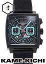タグホイヤー モナコ 腕時計（メンズ） タグ・ホイヤー　モナコ キャリバー ホイヤー02　Ref.CBL2184.FT6236　新品　ブラック/ターコイズ　（TAG HEUER　Monaco Caliber HEUER02）【楽ギフ_包装】