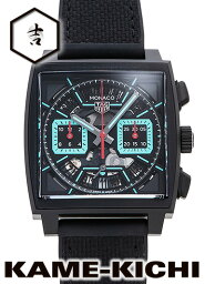 モナコ タグ・ホイヤー　モナコ キャリバー ホイヤー02　Ref.CBL2184.FT6236　新品　ブラック/ターコイズ　（TAG HEUER　Monaco Caliber HEUER02）【楽ギフ_包装】