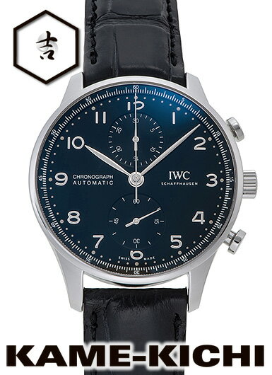 IWC ポルトギーゼ 腕時計（メンズ） IWC　ポルトギーゼ クロノグラフ　Ref.IW371609　新品　ブラック　（IWC　Portuguese Chronograph）