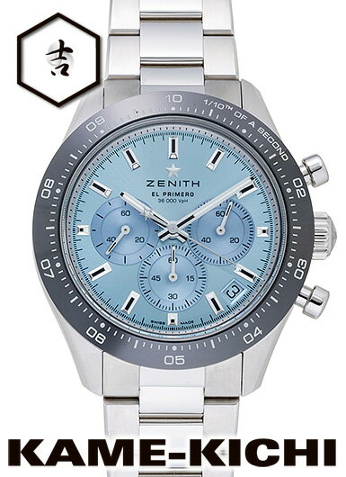 ゼニス ゼニス　クロノマスター スポーツ ヨシダ スペシャル　Ref.03.3105.3600/52.M3100　新品　アクアブルー　（ZENITH　Chronomaster Sports YOSHIDA Special）【楽ギフ_包装】