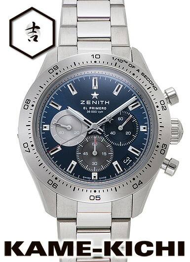 ゼニス ゼニス　クロノマスター スポーツ ブルー　Ref.03.3114.3600/51.M3100　新品　ブルー/シルバー/グレー　（ZENITH　Chronomaster Sports）【楽ギフ_包装】