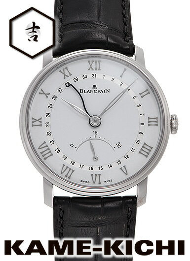 ブランパン ブランパン　ヴィルレ ウルトラスリム　Ref.6653Q-1127-55B　新品　ホワイト　（BLANCPAIN　Villeret Ultra Slim Retrograde Seconds）【楽ギフ_包装】