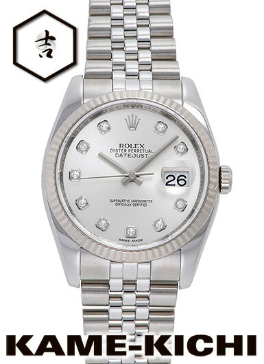 【中古】ロレックス 3年保証 デイトジャスト Ref.116234G シルバー （ROLEX Datejust）【楽ギフ_包装】