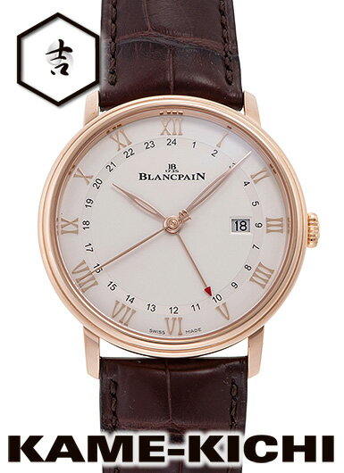 ブランパン ブランパン　ヴィルレ GMT デイト　Ref.6662-3642-55B　新品　シルバー　（BLANCPAIN　Villeret GMT Date）