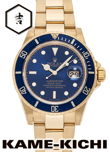 【中古】ロレックス 3年保証 サブマリーナ デイト Ref.16808 ブルー (ROLEX Submariner Date)