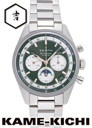 ゼニス クロノマスター オリジナル トリプルカレンダー Ref.03.3400.3610/40.M3200 新品 グリーン/ホワイト (ZENITH Chronomaster Chronomaster Original Triple Calendar) ゼニス クロノマスター オリジナル トリプルカレンダー Ref.03.3400.3610/40.M3200 新品 グリーン/ホワイト (ZENITH Chronomaster Chronomaster Original Triple Calendar)
