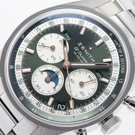 ゼニス　クロノマスター オリジナル トリプルカレンダー　Ref.03.3400.3610/40.M3200　新品　グリーン/ホワイト　（ZENITH　Chronomaster Chronomaster Original Triple Calendar）