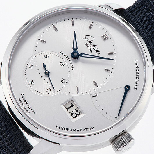 グラスヒュッテオリジナル　パノリザーブ　Ref.1-65-01-22-12-64　新品　シルバー　（GLASHUTTE ORIGINAL　Pano Reserve）