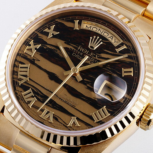 【中古】ロレックス　3年保証　デイデイト　Ref.18238　イエロー/ブラック　（ROLEX　Day Date）