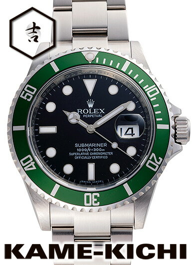 【中古】ロレックス 3年保証 サブマリーナ デイト Ref.16610LV ブラック (ROLEX Submariner Date)
